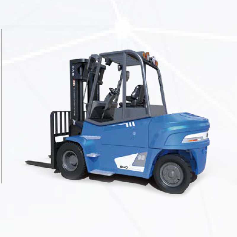 Chariot élévateur électrique contrebalancé à batterie au lithium de sept tonnes, BYD C70